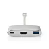 Dock laptop Nedis CCTB64765AL02 Ασημί 5 Gbit/s