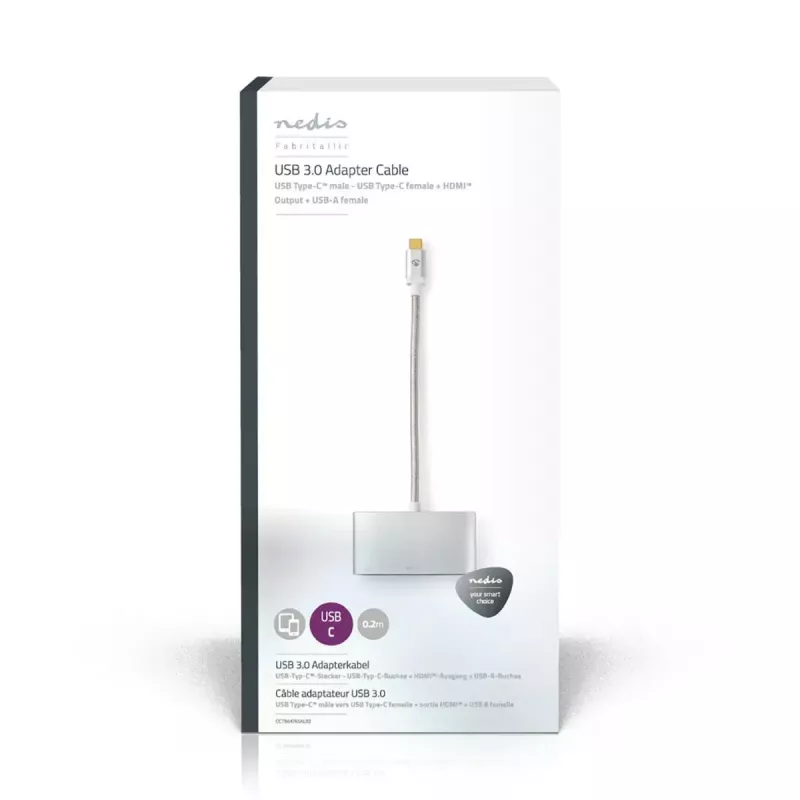 Dock laptop Nedis CCTB64765AL02 Ασημί 5 Gbit/s