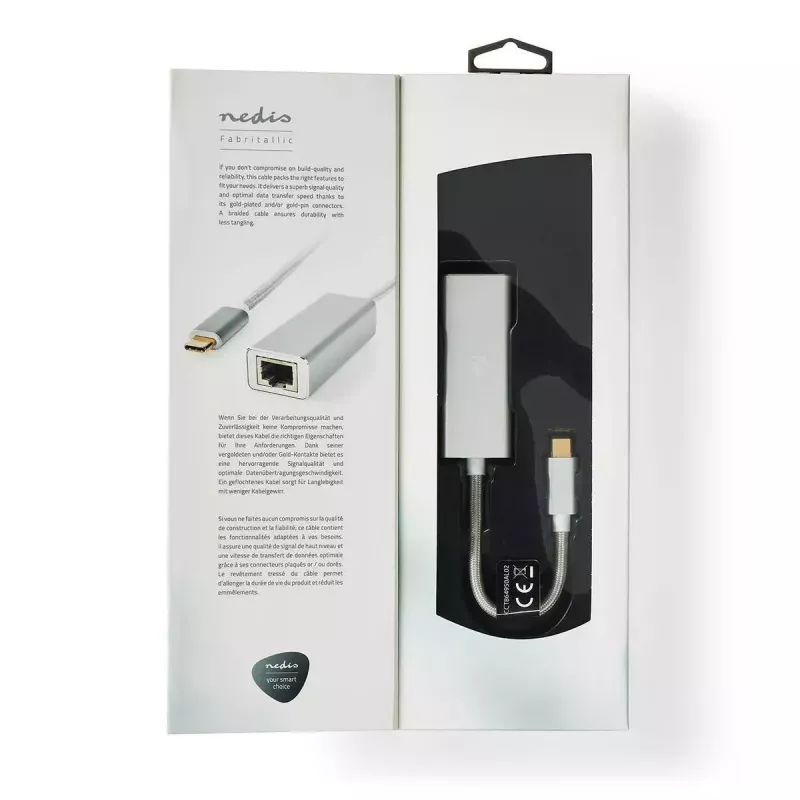 Κάρτα δικτύου Nedis CCTB64950AL02 Ethernet 1000 Mbit/s USB Type-C