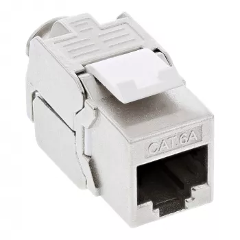 InLine RJ45 Keystone Jack Snap-In μονάδα Cat.6a, σχεδίαση slim