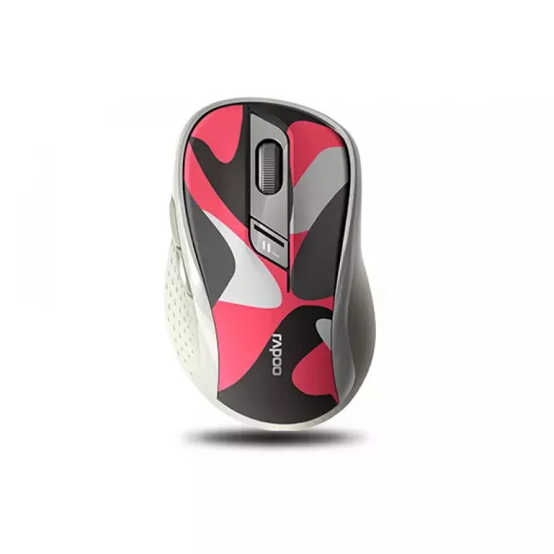 Rapoo M500 Silent ασύρματο αθόρυβο ποντίκι πολλαπλών λειτουργιών, 1600 DPI, παραλλαγής/κόκκινο