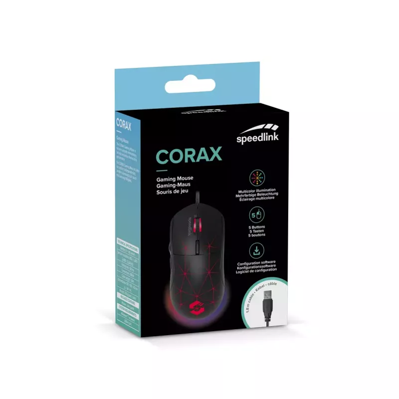 Ποντίκι SPEEDLINK CORAX Gaming δεξιόχειρο USB Type-A