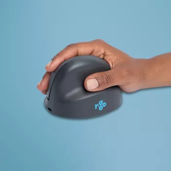 Κάθετο ποντίκι R-Go Tools R-Go HE Basic, εργονομικό ποντίκι, μεσαίο (μέγεθος χεριού ≥ 185 mm), δεξιόχειρο, Bluetooth, γκρι