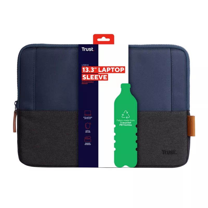 Θήκη Sleeve Trust Lisboa 33,8 cm 13,3 ίντσες μπλε