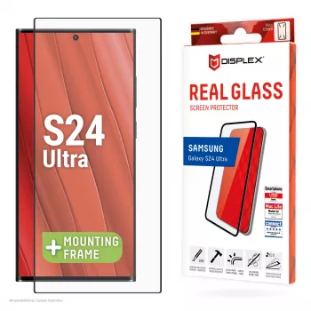 Displex Full Cover Screen Protector (10H) για Samsung Galaxy S24 Ultra, Eco-Montagerahmen, Full Cover
