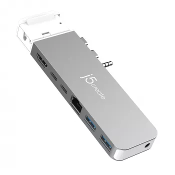USB Hub j5create JCD395 4K60 Elite Pro ενσύρματο USB4 με κιτ MagSafe