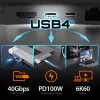 USB Hub j5create JCD395 4K60 Elite Pro ενσύρματο USB4 με κιτ MagSafe