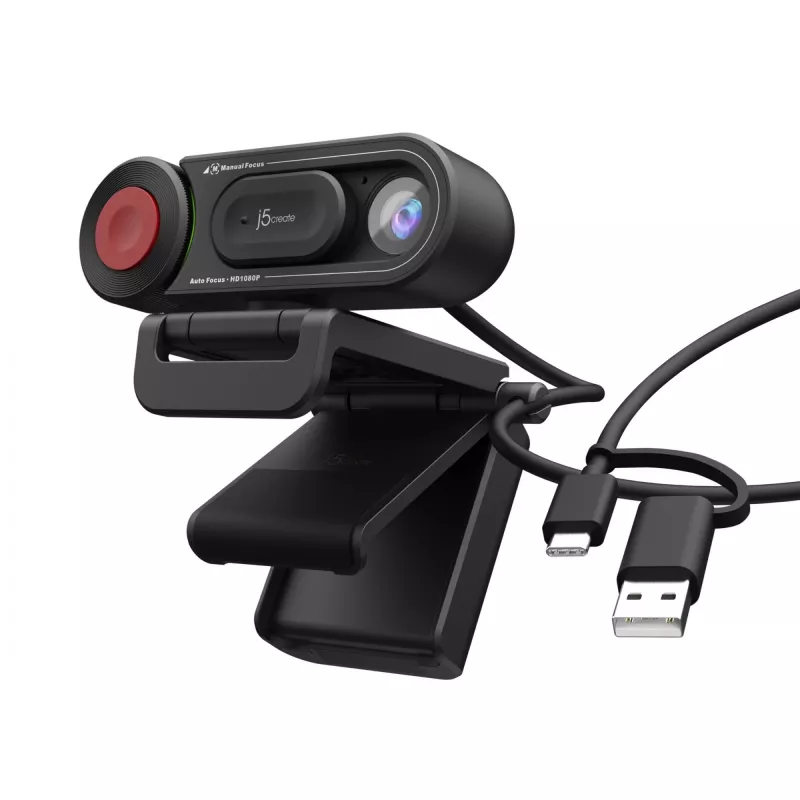 j5create JVU250 HD Webcam με διακόπτη αυτόματης και χειροκίνητης εστίασης