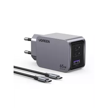 Ugreen 25871 φορητός φορτιστής universal γκρι γρήγορη φόρτιση AC εσωτερικού χώρου