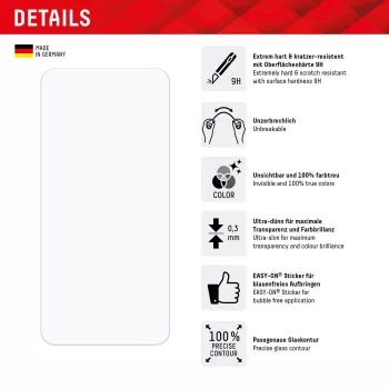 Displex Smart Glass (9H) για Samsung Galaxy A35/A55 5G, αυτοκόλλητο τοποθέτησης, άθραυστο
