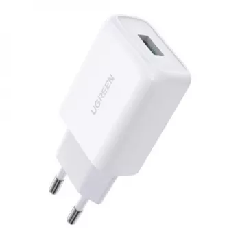 Ugreen 10133 φορτιστής για φορητές συσκευές smartphone λευκό USB γρήγορη φόρτιση εσωτερικού χώρου