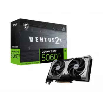 Κάρτα γραφικών MSI GeForce RTX 5060 Ti 16 GB GDDR7, PCIe 5.0, 128-Bit, 2602 MHz Boost, 180 W, 2 ανεμιστήρες