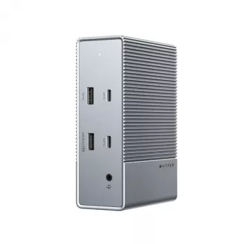 HyperDrive GEN2 HDG215-EUZ σταθμός σύνδεσης USB-C 15-in-1, 2x HDMI, 2x DisplayPort, 100W Power Delivery, ασημί