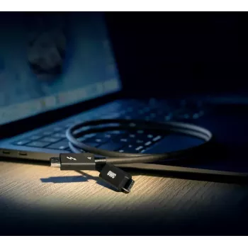 Καλώδιο Thunderbolt OWC OWCCBLTB4C2.0M 2m 40 Gbit/s Μαύρο