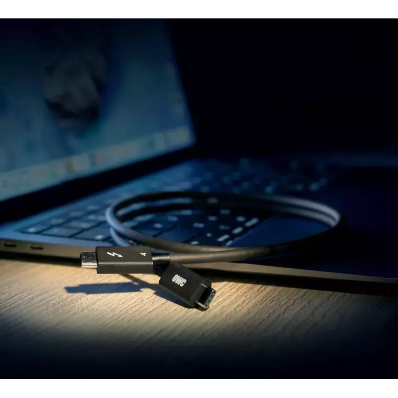Καλώδιο Thunderbolt OWC OWCCBLTB4C2.0M 2m 40 Gbit/s Μαύρο