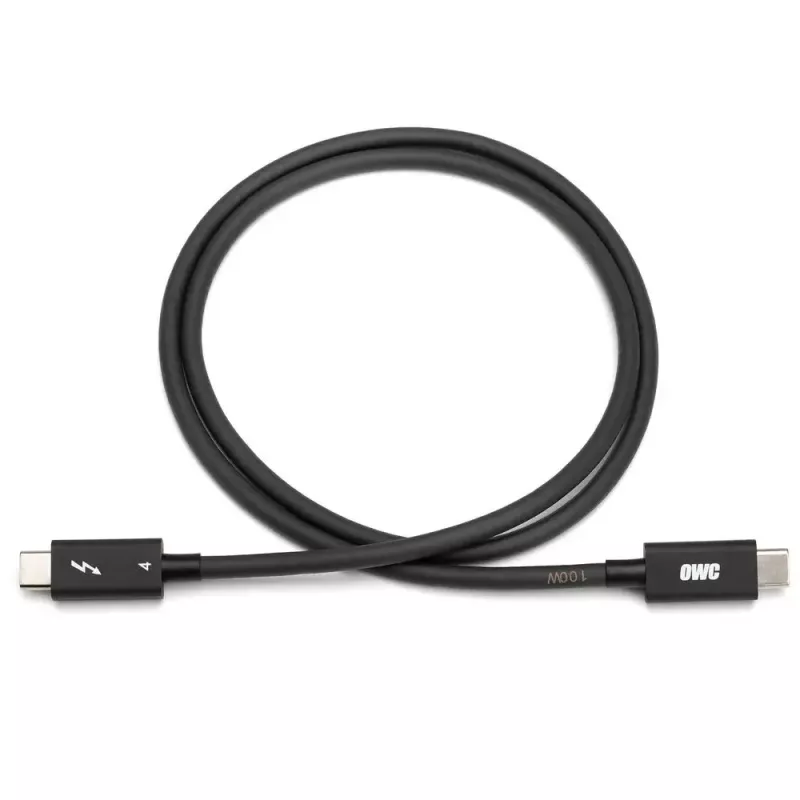 Καλώδιο Thunderbolt OWC OWCCBLTB4C2.0M 2m 40 Gbit/s Μαύρο