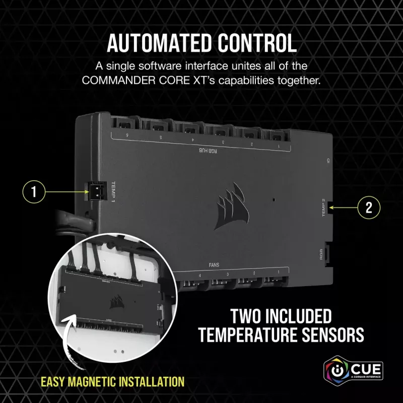 Ρυθμιστής στροφών ανεμιστήρα Corsair iCUE Commander Core XT