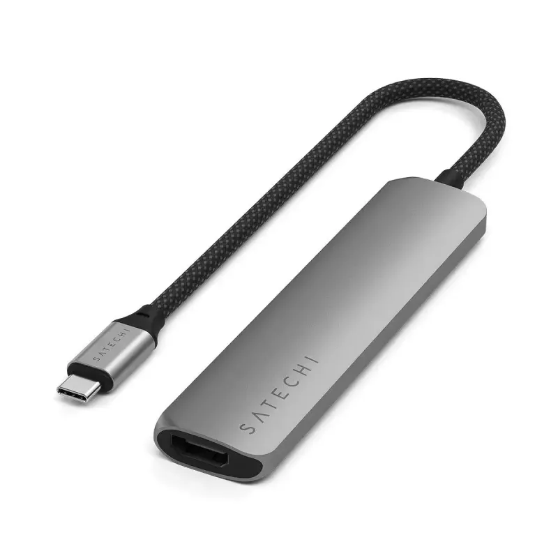 Satechi ST-P6SM Hub USB Type-C 10000 Mbit/s Γκρι