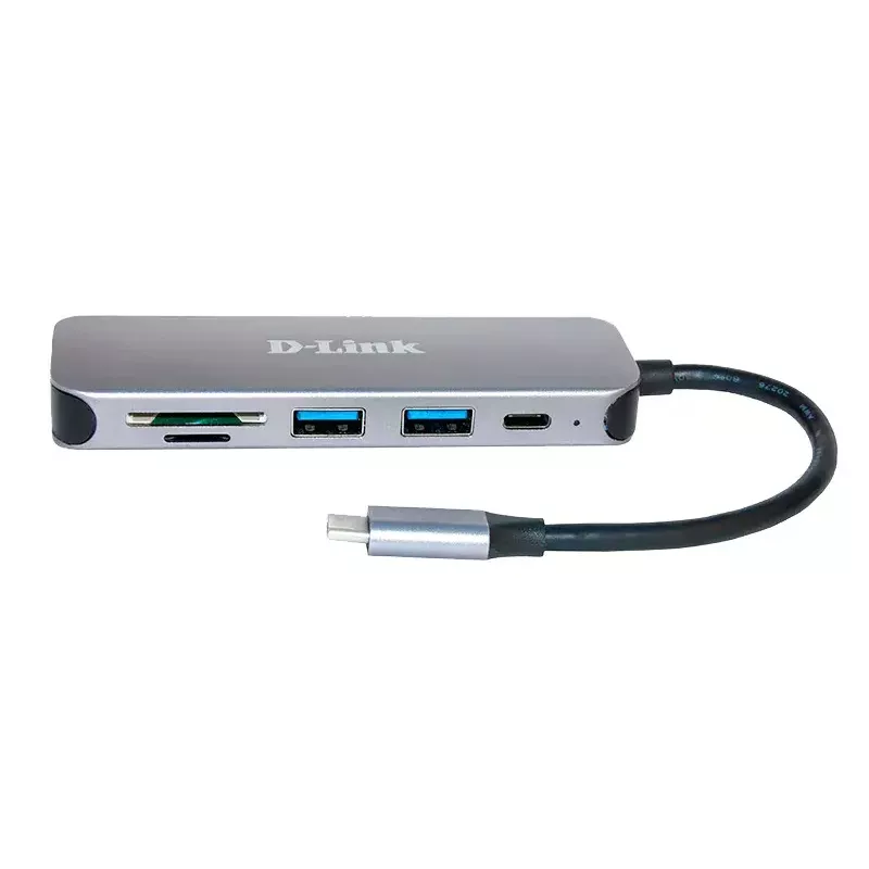 D-Link 5-in-1 Hub USB-C με αναγνώστη καρτών DUB-2325 USB Type-C Γκρι