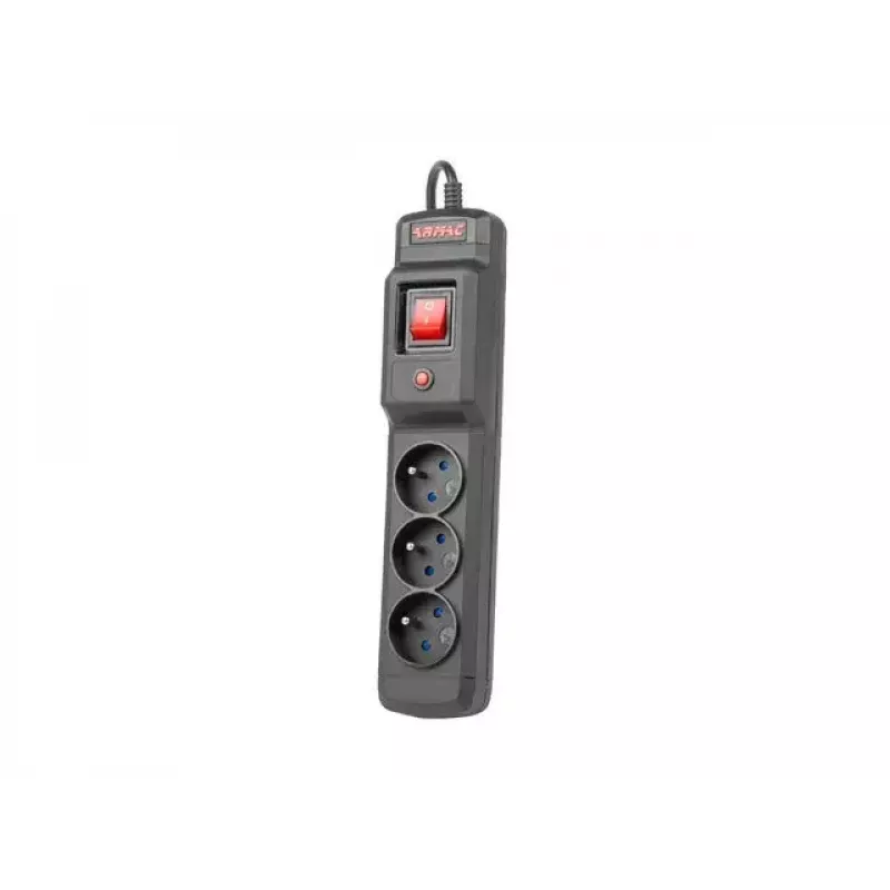 Πολύπριζο ARMAC Multi M3 — 3 πρίζες, καλώδιο 5 m, μαύρο