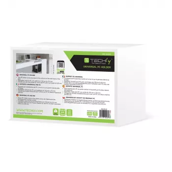 Techly 102239 πλαϊνή βάση για κουτί υπολογιστή, μαύρη
