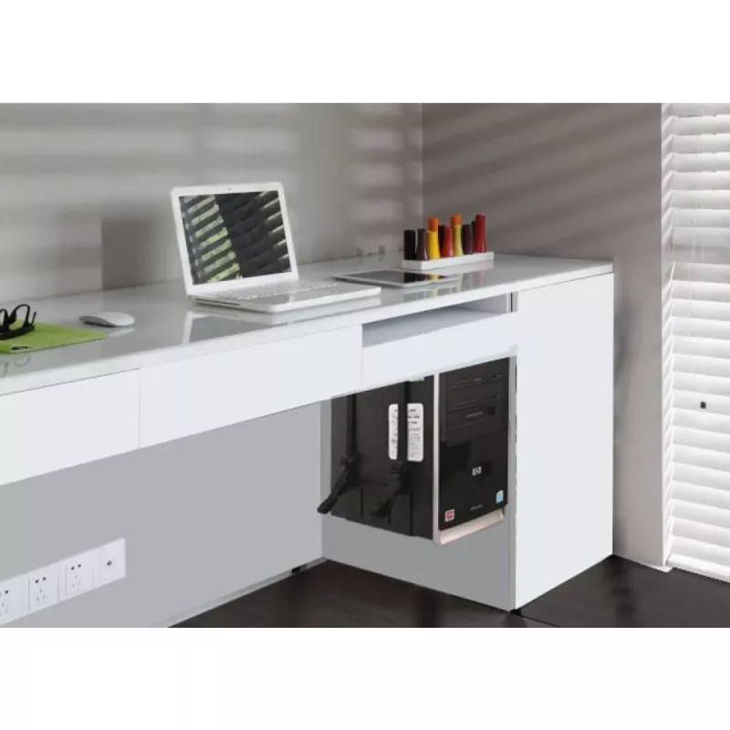 Techly 102239 πλαϊνή βάση για κουτί υπολογιστή, μαύρη
