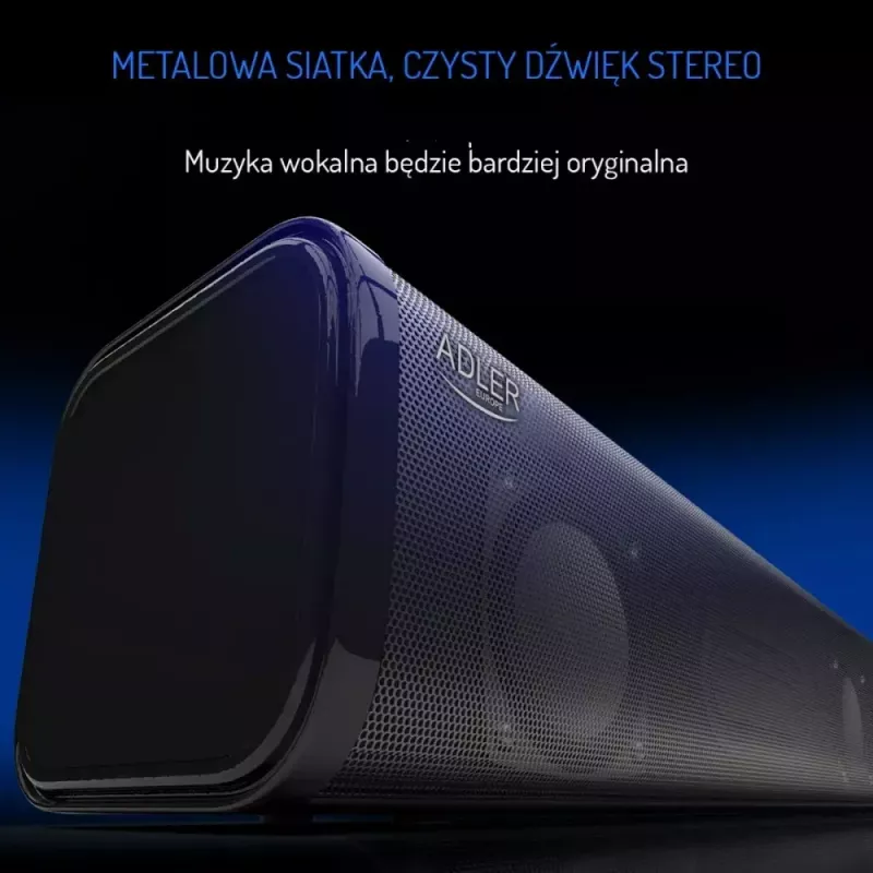 Φορητό ηχείο Bluetooth Adler AD 1191 5W, ασύρματο, συμπαγές, μαύρο