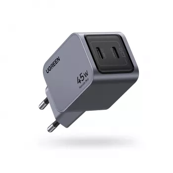 Ugreen 35008 φορητός φορτιστής Universal γκρι ταχεία φόρτιση AC εσωτερικού χώρου