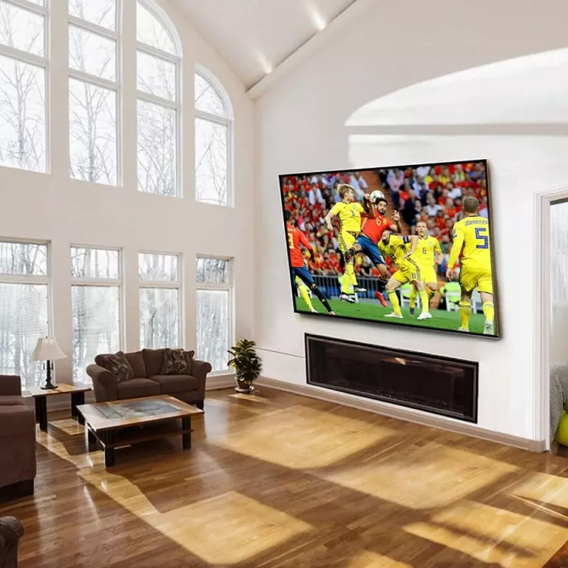 Επιτοίχια βάση με κλίση Techly για TV LED LCD 42-80 inch μαύρη