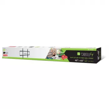 Techly ICA-PLB 162L επιτοίχια βάση τηλεόρασης, 40-65", 50 kg, λεπτή 28 mm