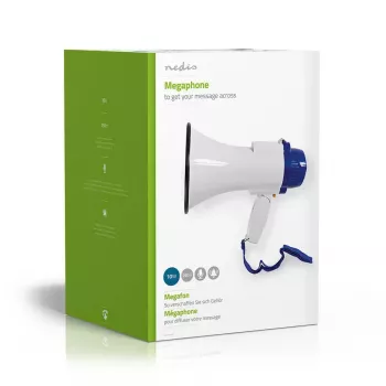 Μεγάφωνο Nedis MEPH150WT Λευκό Μπλε 15 W Εμβέλεια 150 m