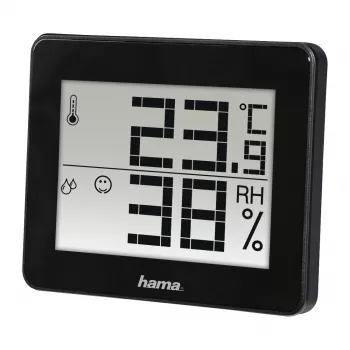 Ψηφιακό θερμόμετρο υγρόμετρο Hama TH-130 Μαύρο