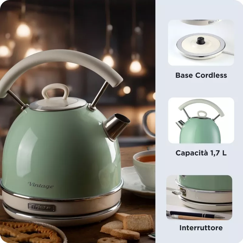 Βραστήρας ARIETE Vintage A2877/04 ανοιχτό πράσινο
