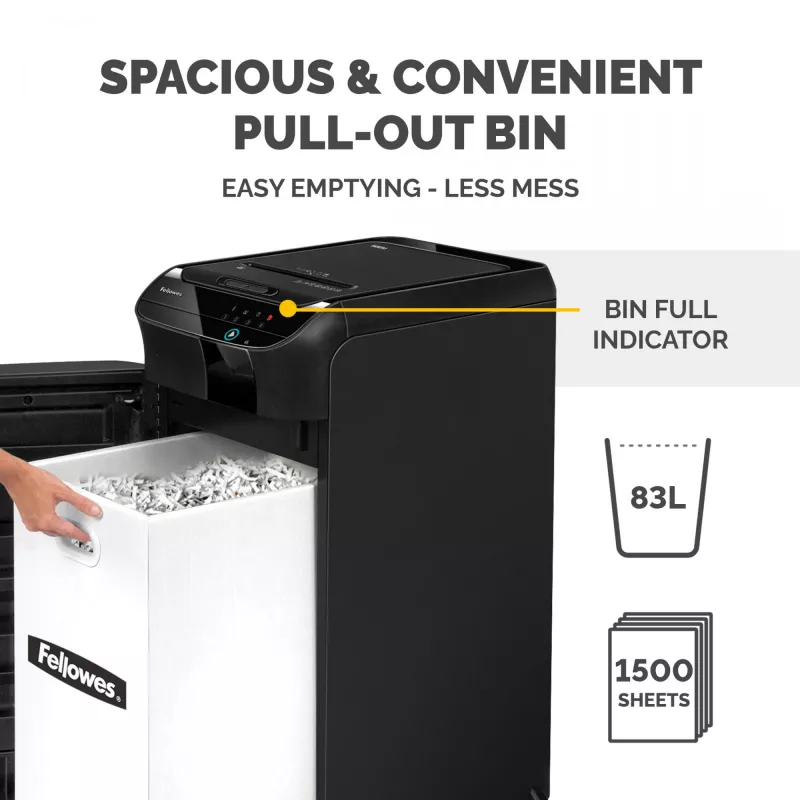 Fellowes AutoMax 600M καταστροφέας εγγράφων μικροκοπής 60 dB 23 cm μαύρο