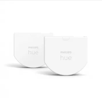 Philips Hue μονάδα διακόπτη τοίχου συσκευασία 2 τεμ., ασύρματο, λευκό, IP20, πλαστικό, IP20, III