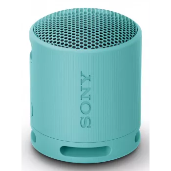 Sony SRS-XB100 - Ασύρματο φορητό ηχείο Bluetooth, ανθεκτικό IP67 αδιάβροχο & αδιάβροχο στη σκόνη, μπαταρία 16 ωρών, φιλικό προς το περιβάλλον, για εξωτερικούς χώρους και ταξίδια σε μπλε