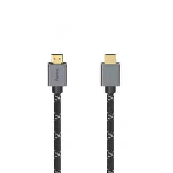 Hama 00200504 Καλώδιο HDMI 2 m HDMI Type-A (Standard) μαύρο, γκρι