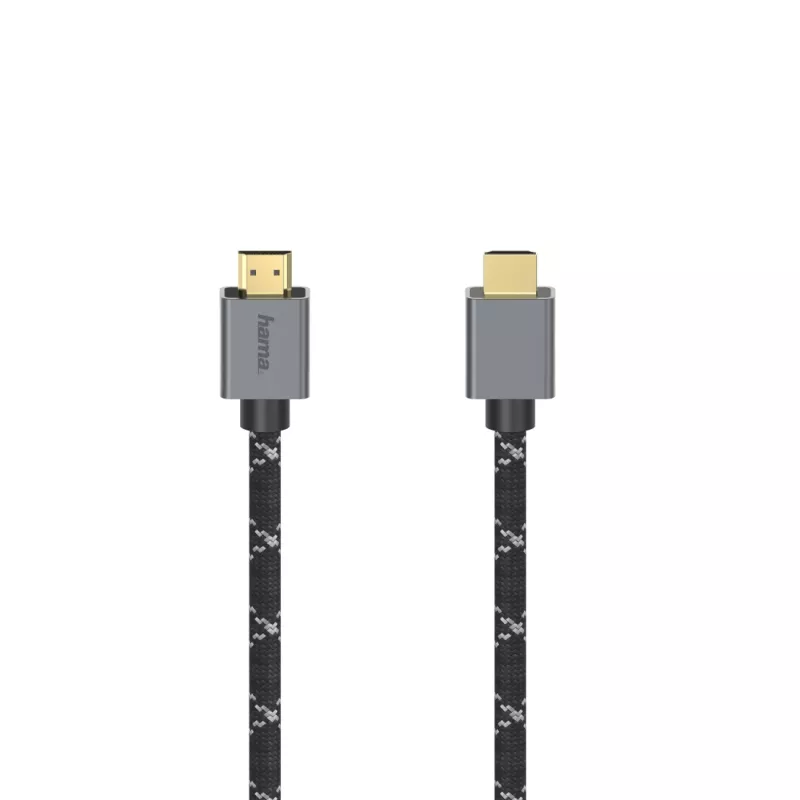 Hama 00200504 Καλώδιο HDMI 2 m HDMI Type-A (Standard) μαύρο, γκρι