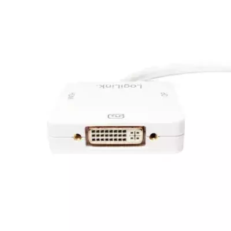 LogiLink CV0045A αντάπτορας Mini DisplayPort σε HDMI/DVI/DisplayPort, 4K, 0,15 m, λευκός