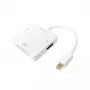 LogiLink CV0045A αντάπτορας Mini DisplayPort σε HDMI/DVI/DisplayPort, 4K, 0,15 m, λευκός