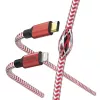 Hama Reflective καλώδιο 1,5 m κόκκινο Lightning σε USB-C 3 A