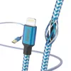 Καλώδιο Hama Reflective 1,5 m μπλε Lightning σε USB A 2,4 A
