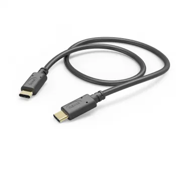 Hama καλώδιο φόρτισης, USB-C - USB-C, 1 m, μαύρο