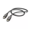 Hama καλώδιο φόρτισης, USB-C - USB-C, 1 m, μαύρο