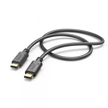 Hama καλώδιο φόρτισης, USB-C - USB-C, 1 m, μαύρο
