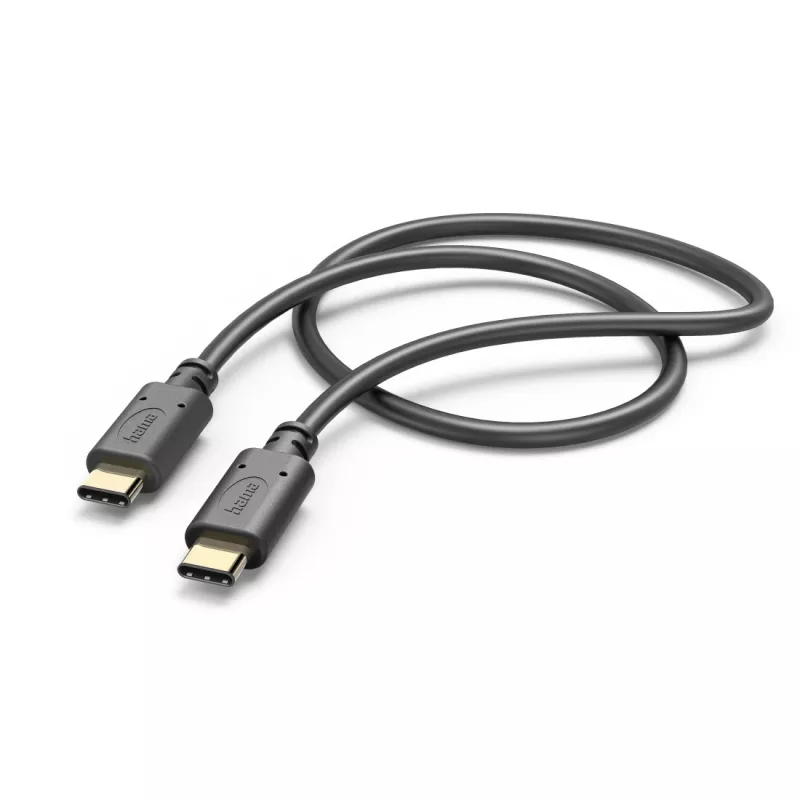 Hama καλώδιο φόρτισης, USB-C - USB-C, 1 m, μαύρο