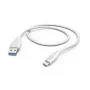 Hama 00201596 καλώδιο USB USB 2.0 1,5 m USB A USB C λευκό