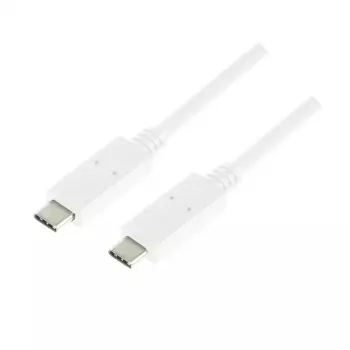 Καλώδιο USB LogiLink CU0131 USB 3.2 Gen 2 1m USB C λευκό