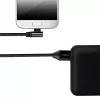 LogiLink CU0142 καλώδιο USB 2.0, USB-A σε Micro-USB B (γωνιακό 90°), πλεκτό, 1 m, μαύρο