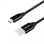 Καλώδιο USB LogiLink CU0143 USB 2.0 0,3 m USB A Micro-USB B μαύρο